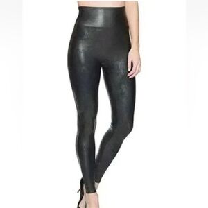 SPANX‎ Faux Leather Leggings Black Size Large